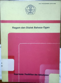 Image of Ragam dan Dialek Bahasa Ogan