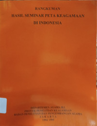 Image of Rangkuman Hasil Seminar Peta Keagamaan di Indonesia