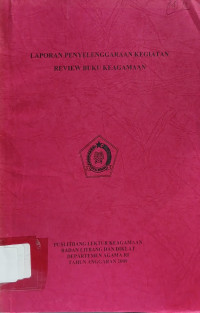 Image of Review Buku Keagamaan : Laporan Penyelenggaraan Kegiatan