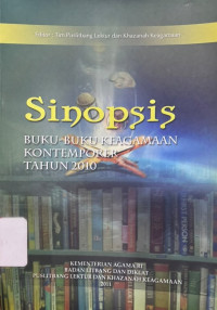 Image of Sinopsis buku-buku keagamaan kontemporer tahun 2010